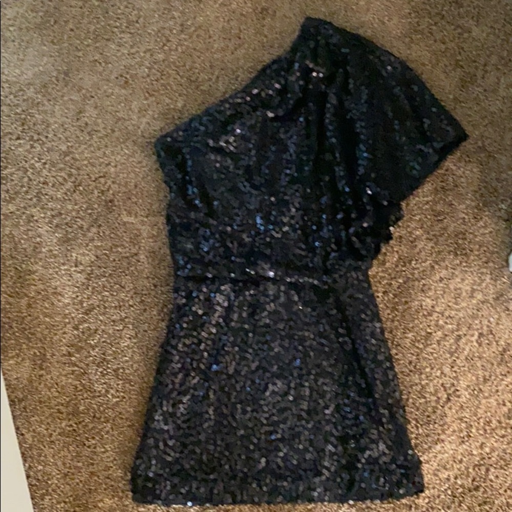Jessica Simpson Black Sequin Dress